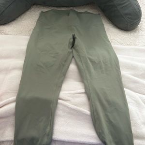 Worn only once Lululemon Align Green leggings! Sz 14
